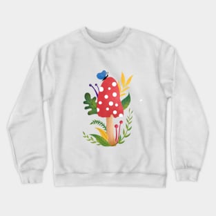 Mushroom in my garden Crewneck Sweatshirt